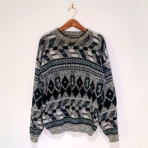 Vintage 90s Grandpa Sweater L